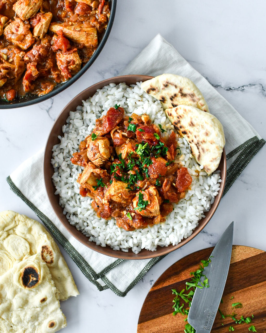 Curry de pollo y canela