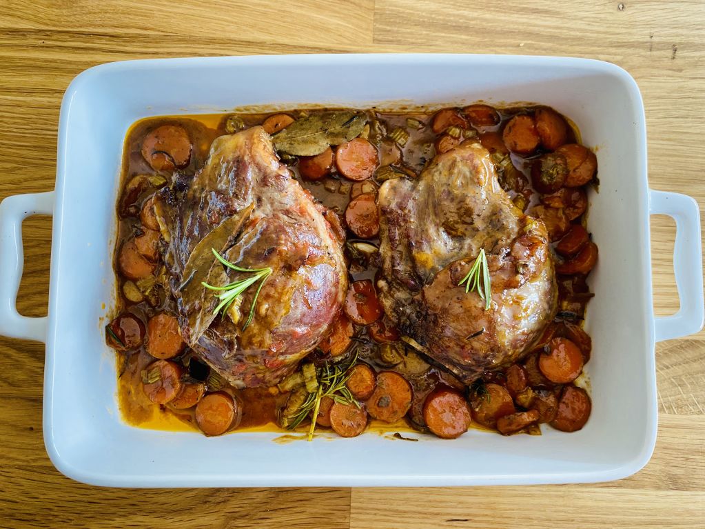 Carrilleras de cerdo al horno