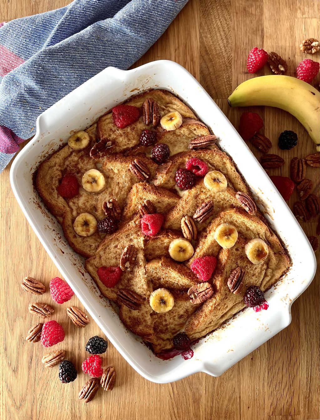 Bandeja de French Toast al horno