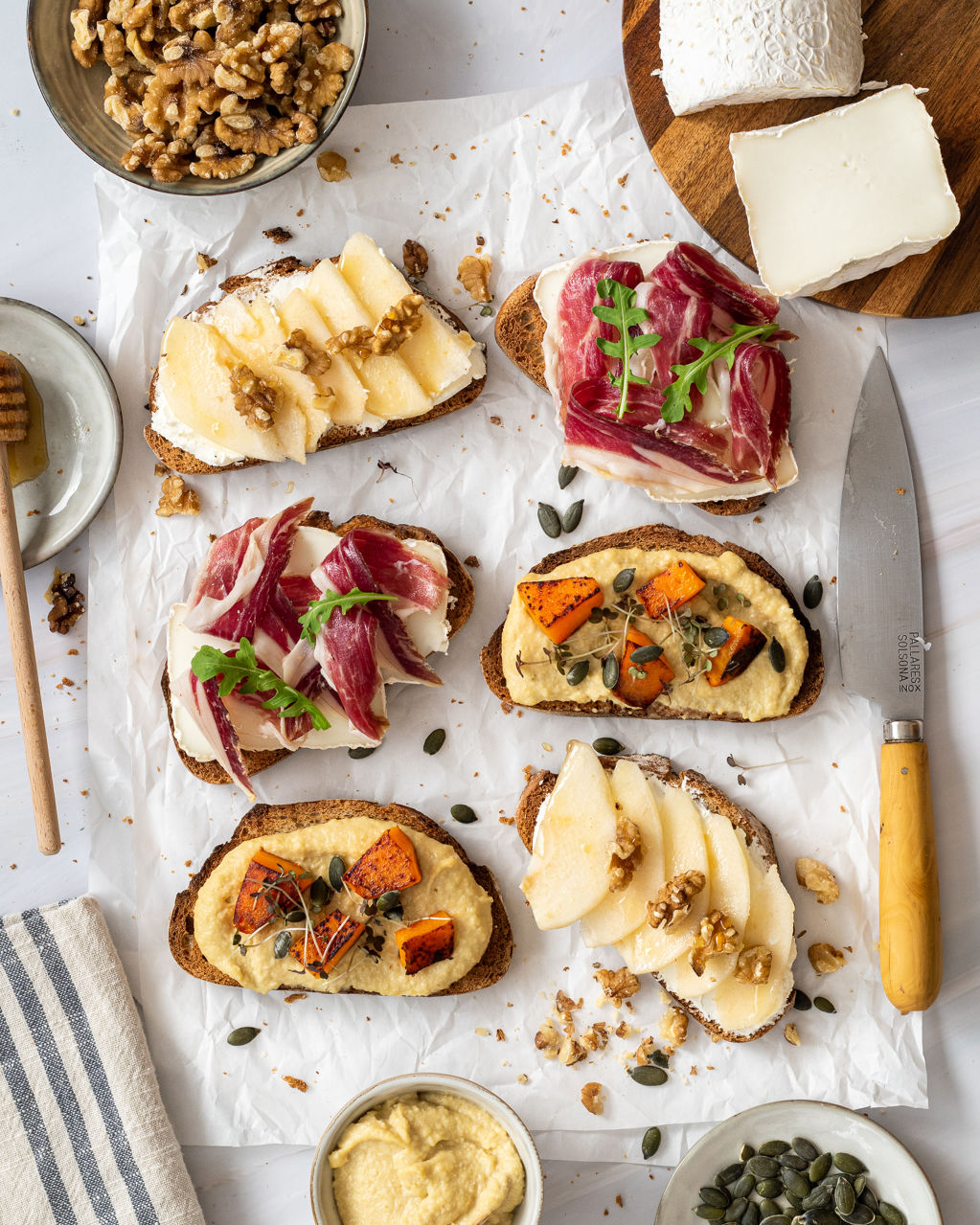 Tres tostadas para invierno