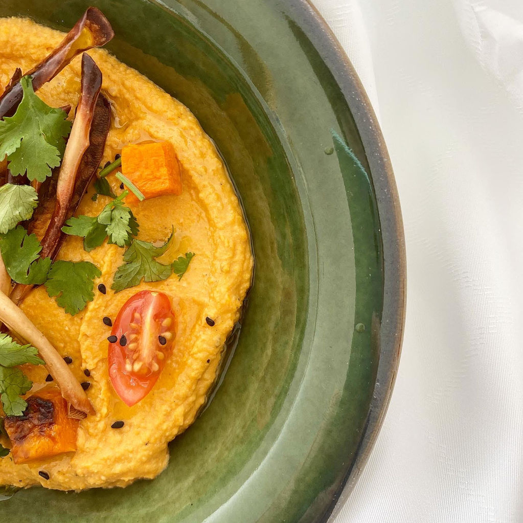 Hummus con calabaza