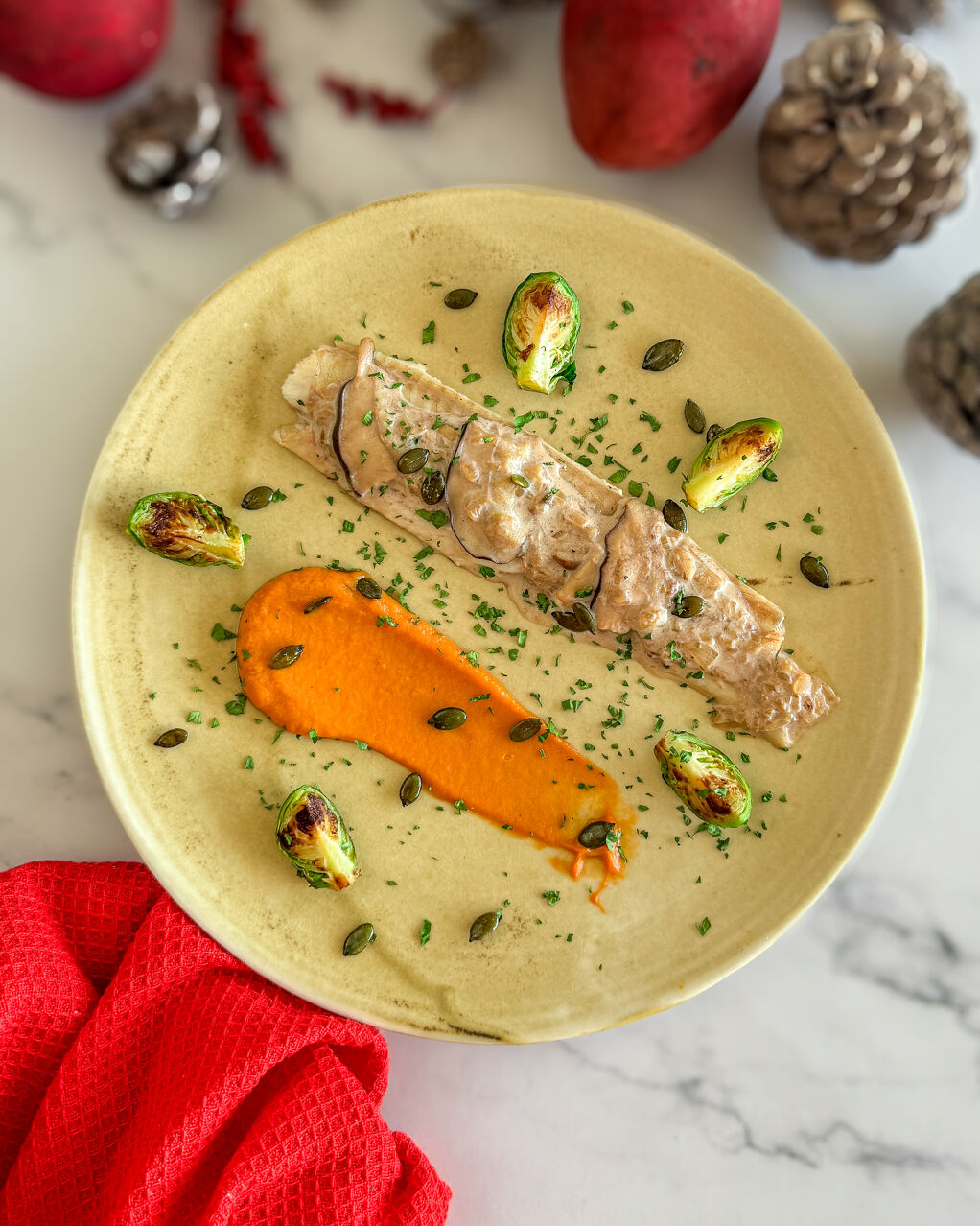 Lenguado con salsa de boletus 